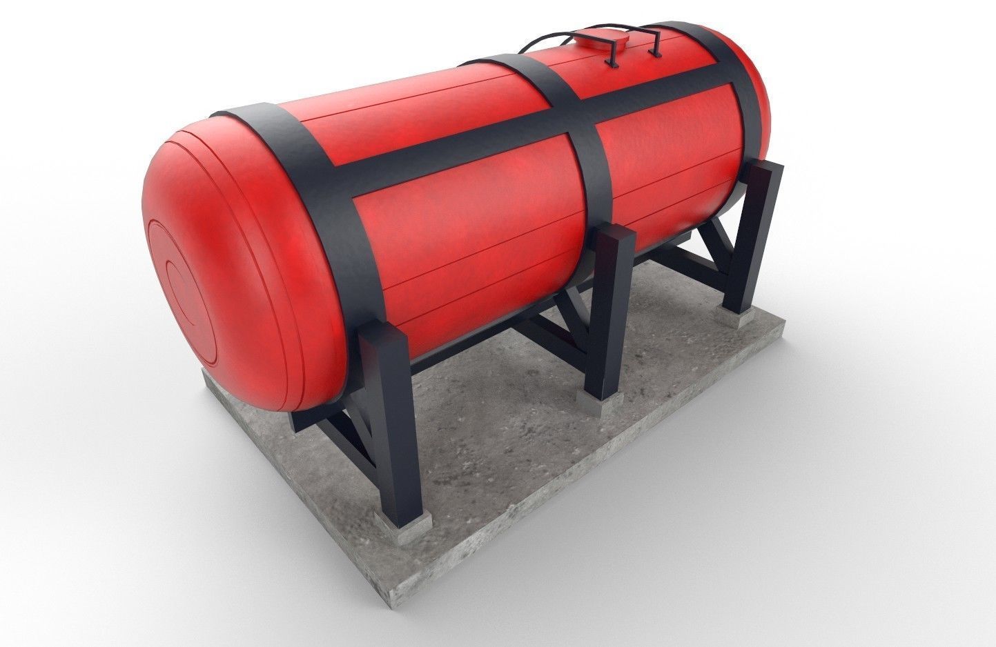 liquid tank M1 - New Low-poly 3D model_29