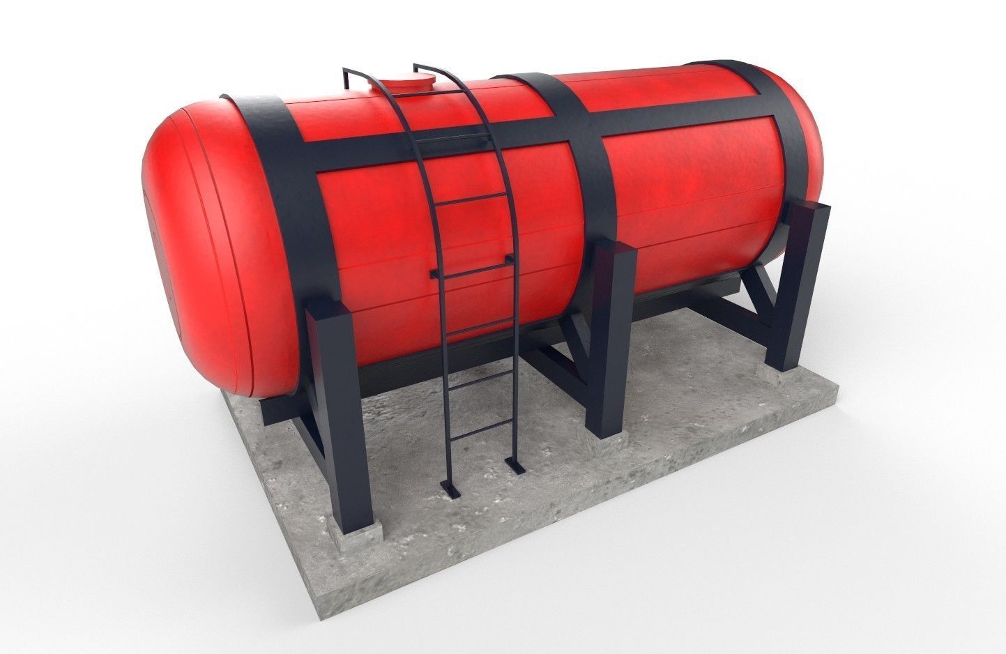 liquid tank M1 - New Low-poly 3D model_2