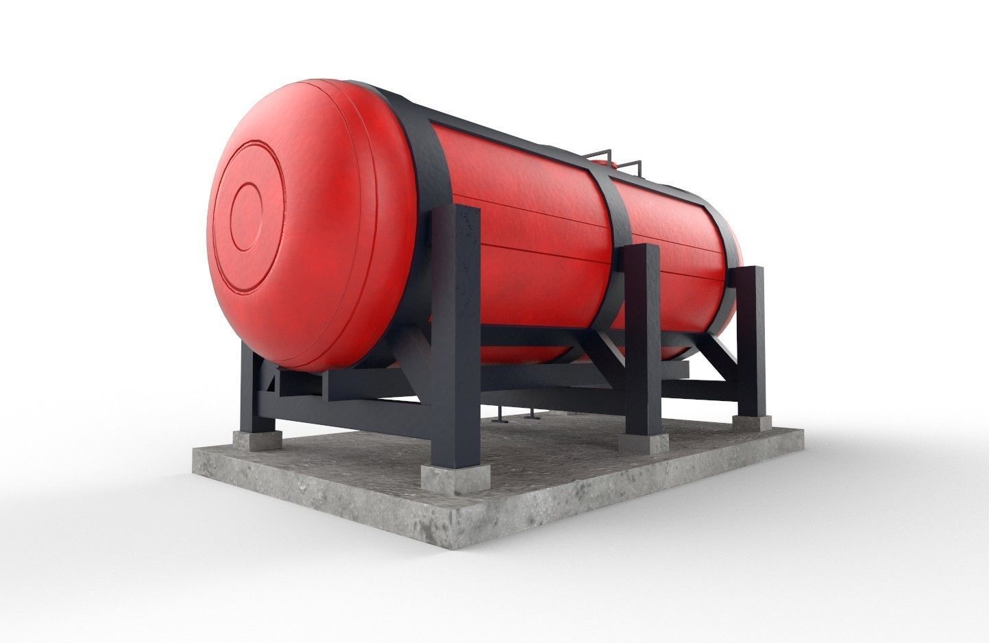 liquid tank M1 - New Low-poly 3D model_30