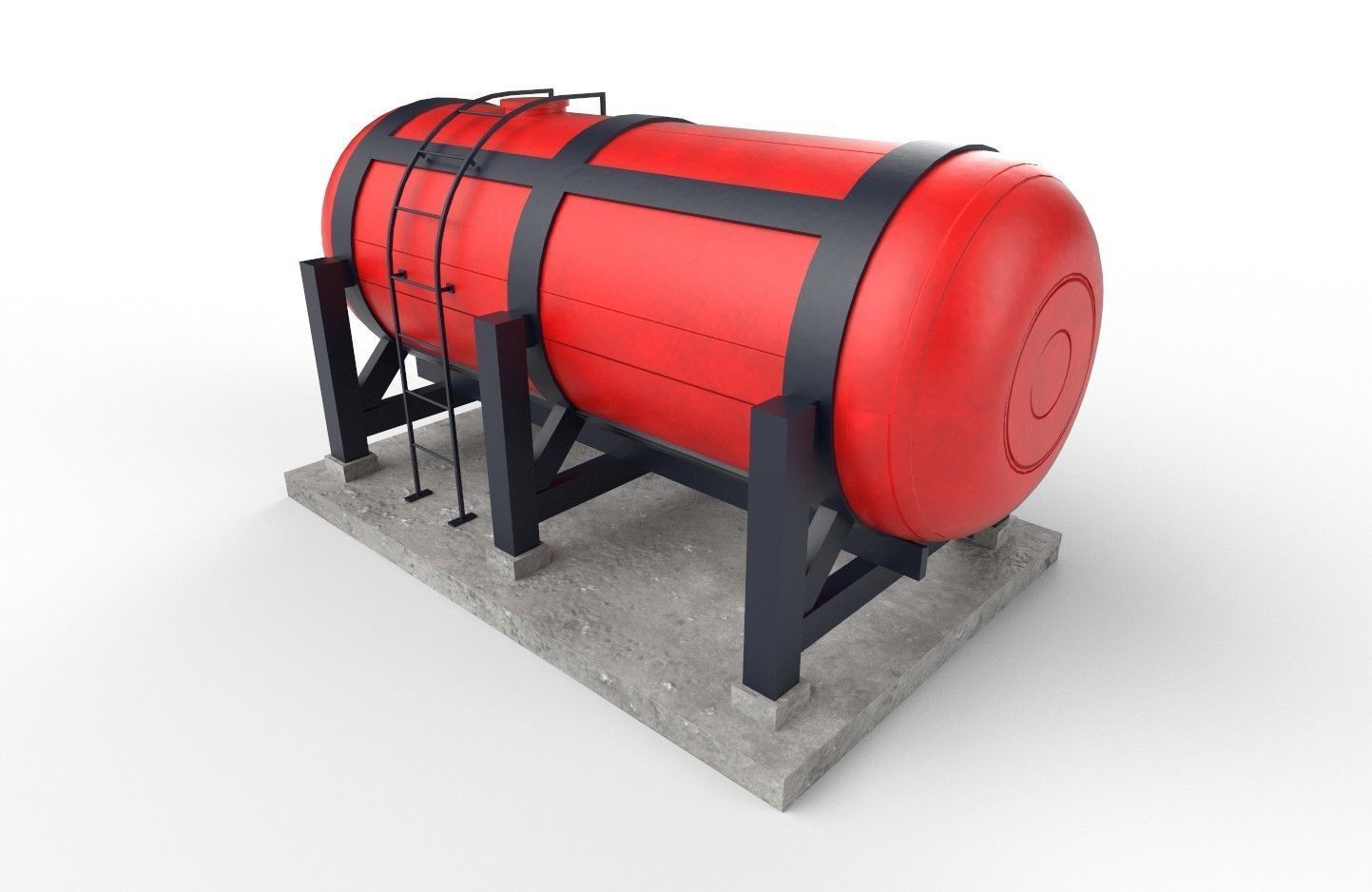 liquid tank M1 - New Low-poly 3D model_25