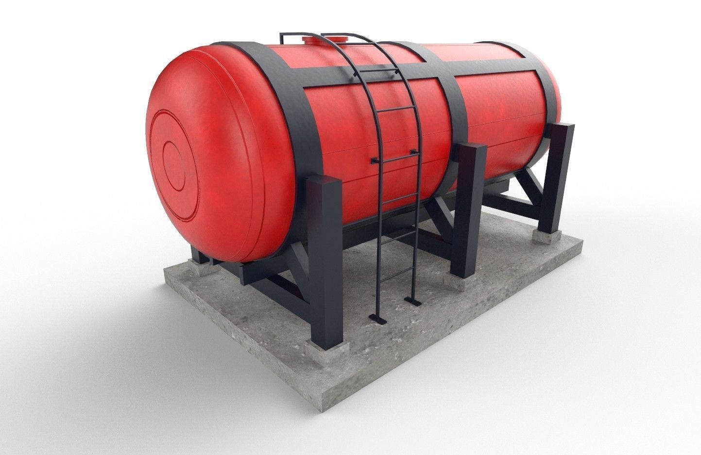 liquid tank M1 - New Low-poly 3D model_21