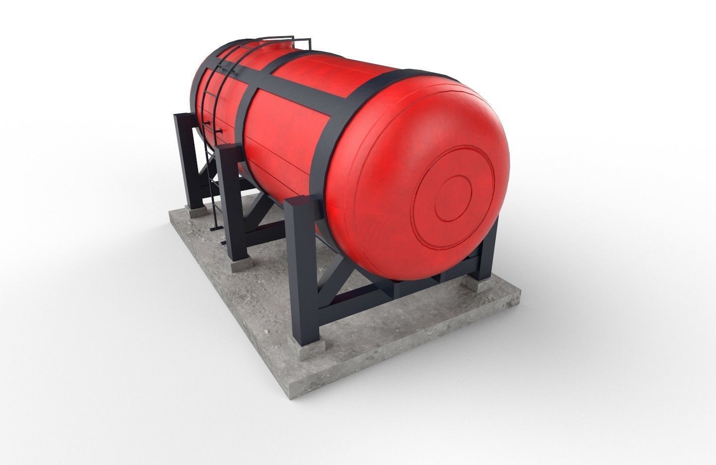 liquid tank M1 - New Low-poly 3D model_26