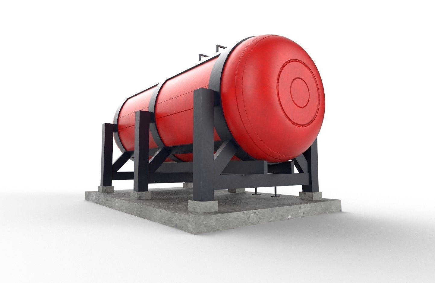 liquid tank M1 - New Low-poly 3D model_33
