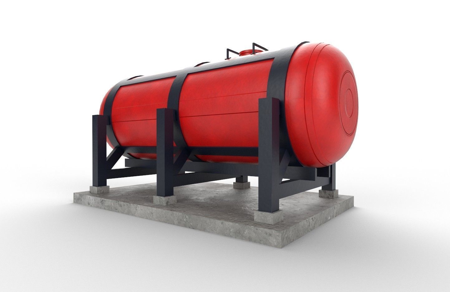 liquid tank M1 - New Low-poly 3D model_12