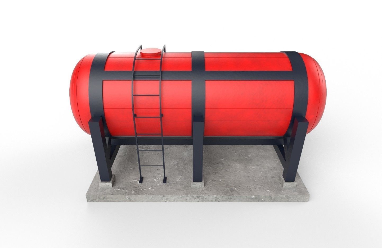liquid tank M1 - New Low-poly 3D model_23