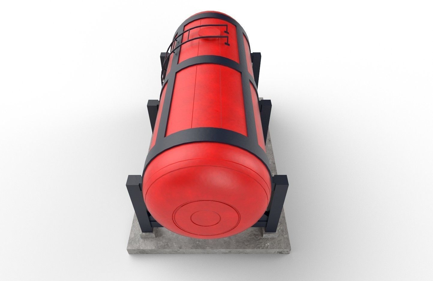 liquid tank M1 - New Low-poly 3D model_7