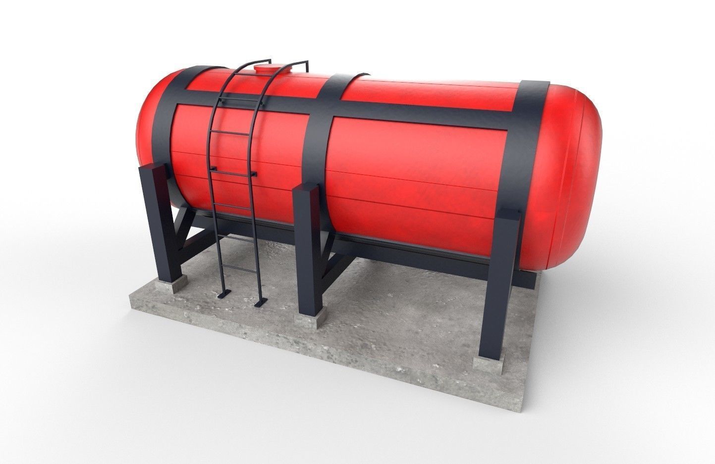 liquid tank M1 - New Low-poly 3D model_24