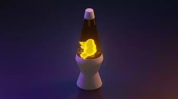 Lava lamp Low poly