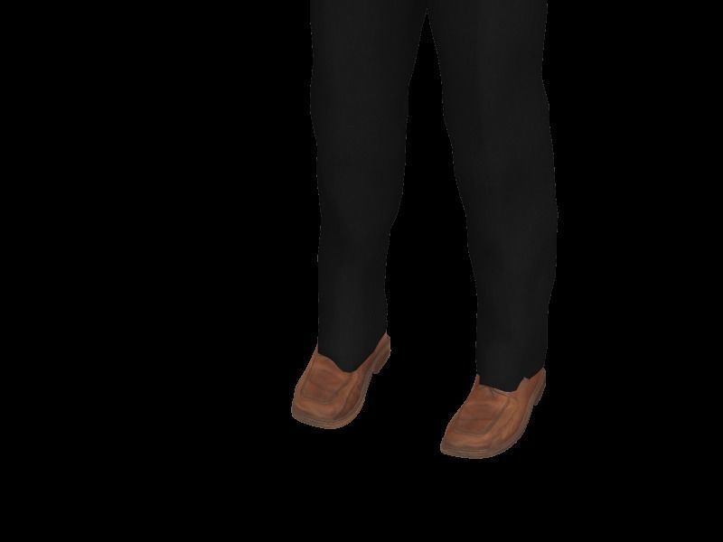 Business man in a Black suit Low-poly 3D model Low-poly 3D model_5