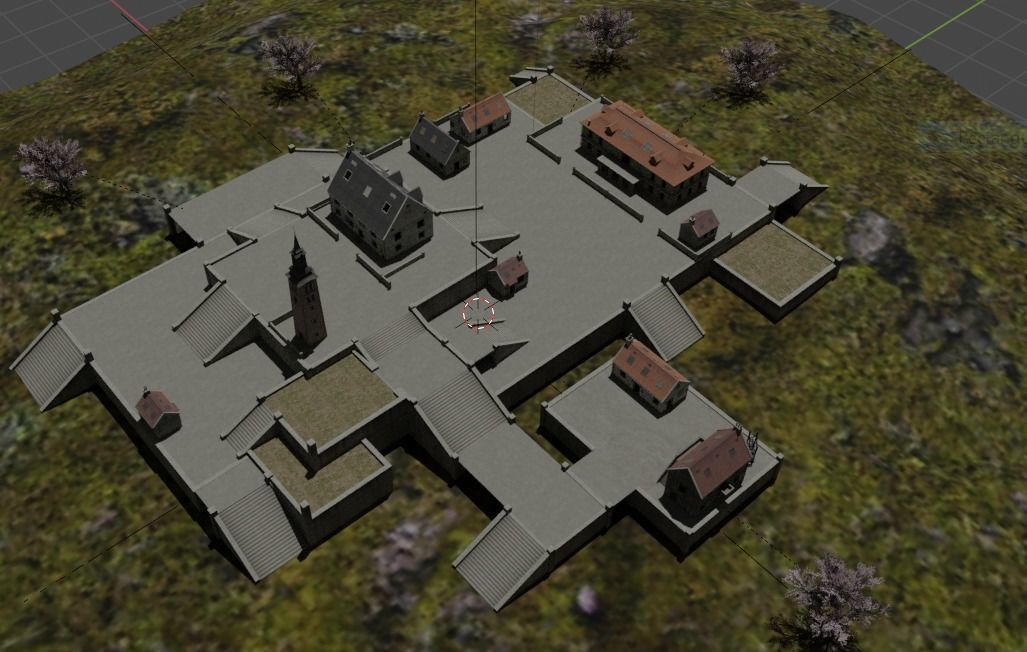 Free Fire Clock Tower Model Low-poly 3D model_5