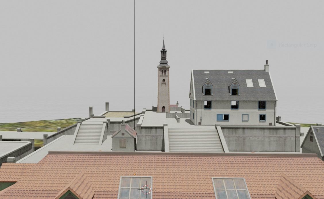 Free Fire Clock Tower Model Low-poly 3D model_2