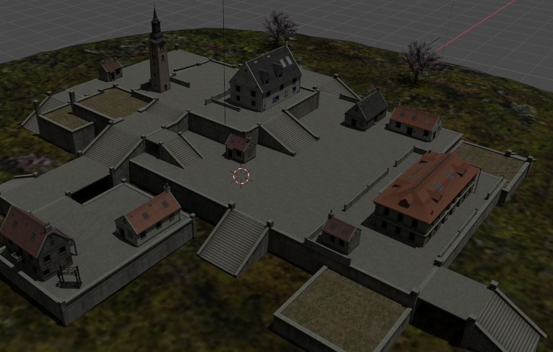 Free Fire Clock Tower Model Low-poly 3D model_4