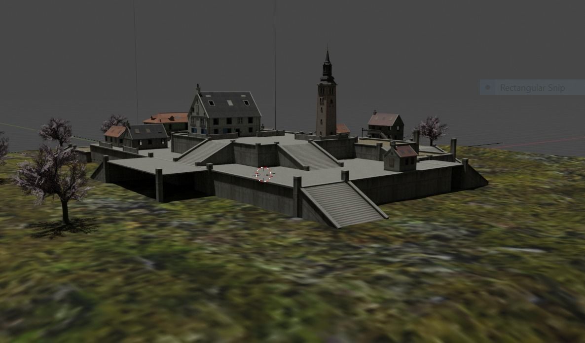 Free Fire Clock Tower Model Low-poly 3D model_3