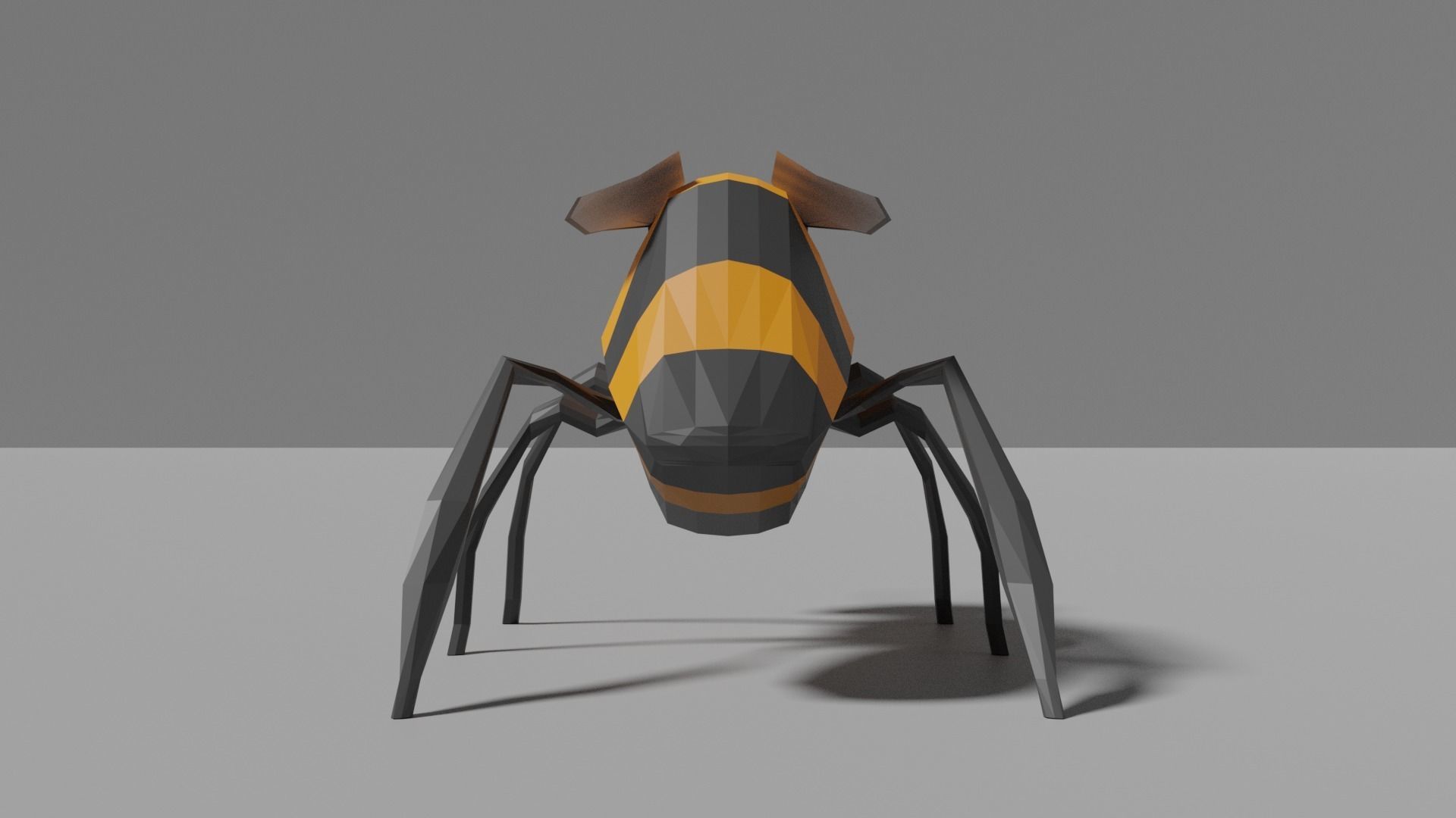 Low-poly Bee Low-poly 3D model_5