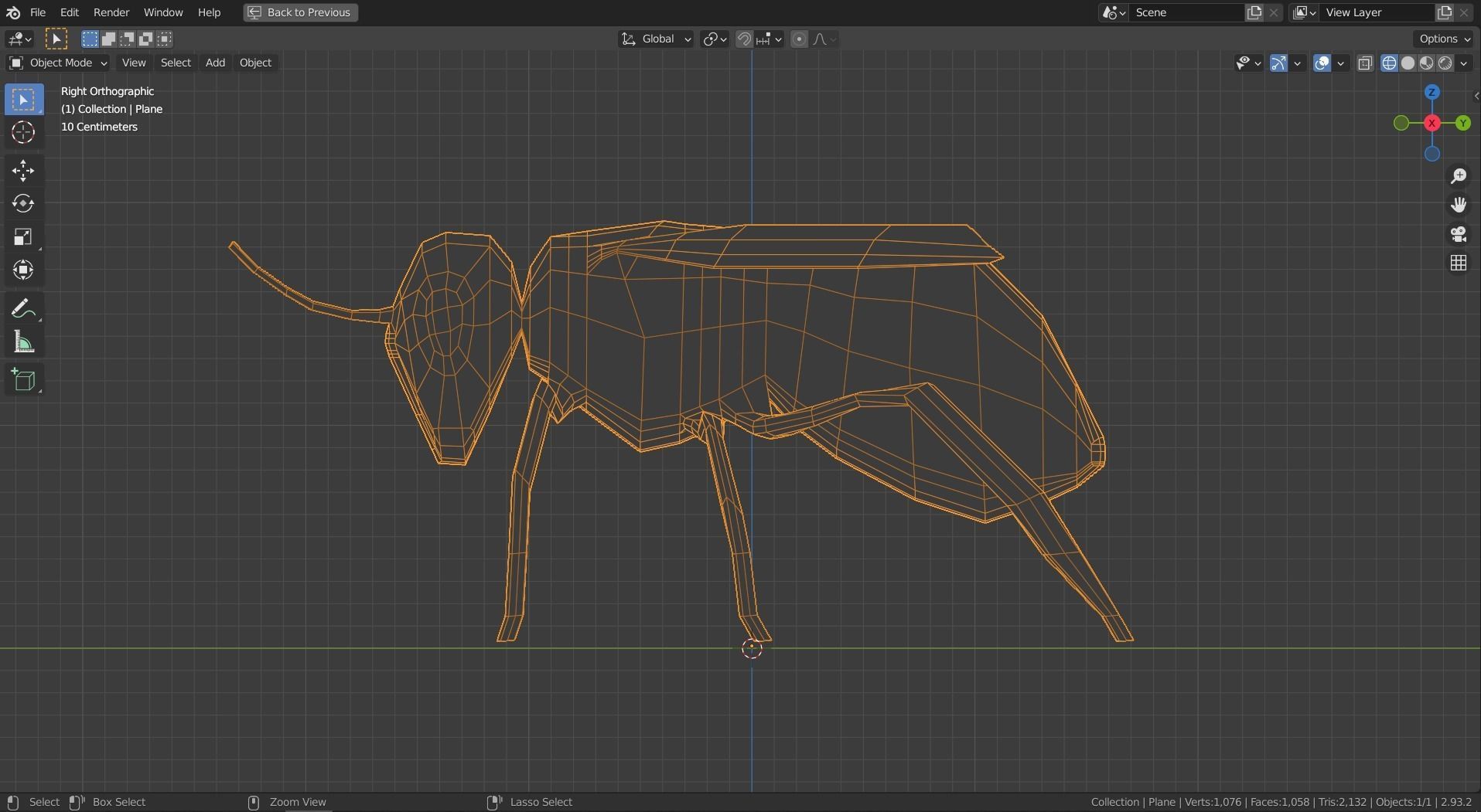 Low-poly Bee Low-poly 3D model_8