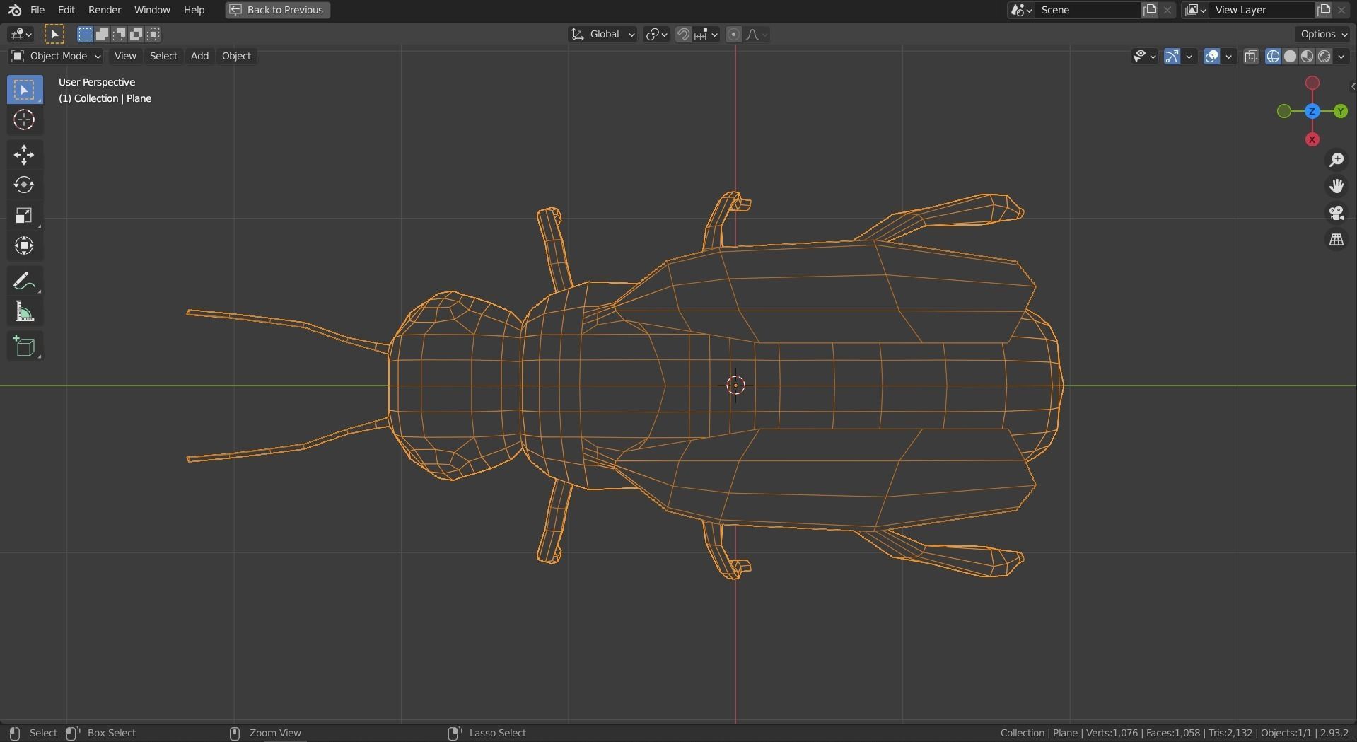 Low-poly Bee Low-poly 3D model_9