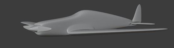 plane bf-109 3D model_2