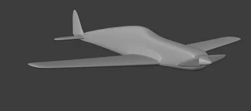 plane bf-109 3D model_0