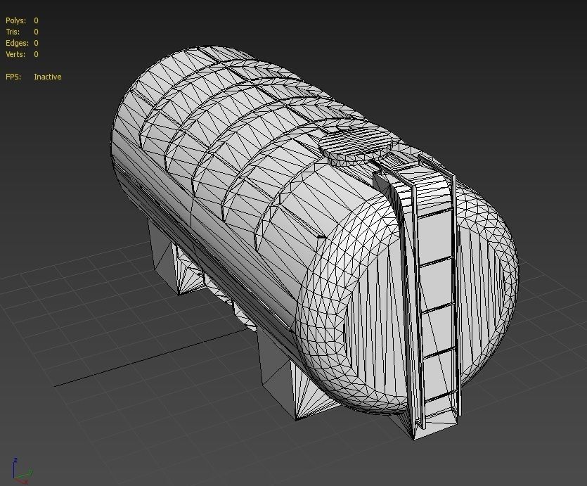 liquid tank M2 - New Low-poly 3D model_14