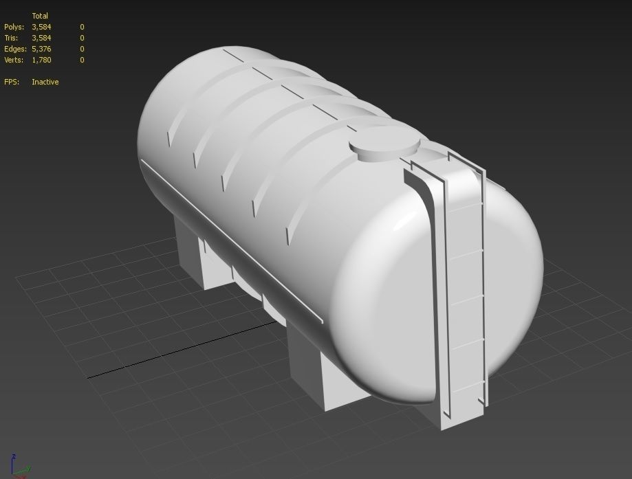 liquid tank M2 - New Low-poly 3D model_19