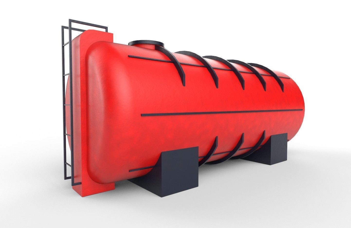 liquid tank M2 - New Low-poly 3D model_3