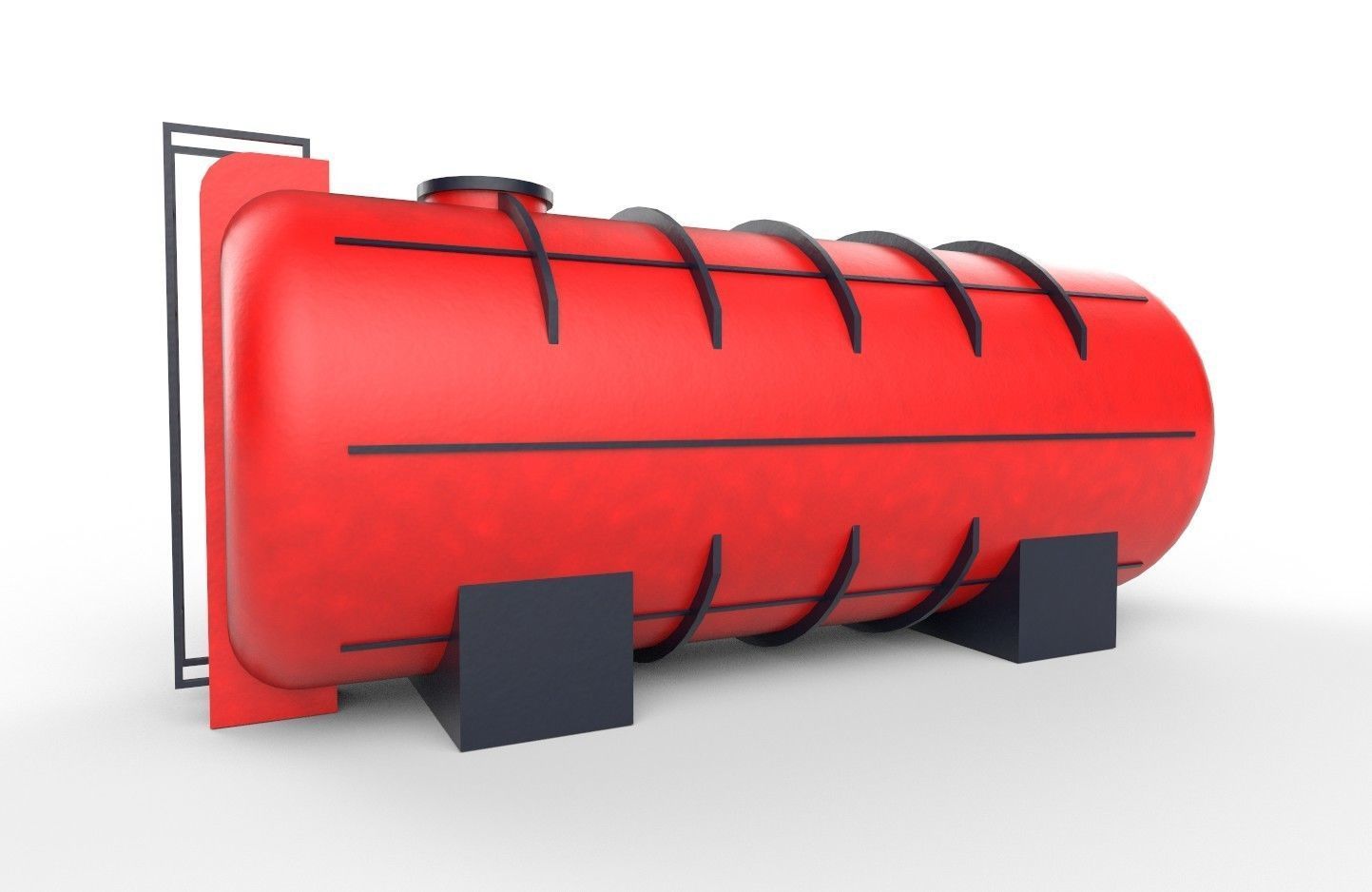 liquid tank M2 - New Low-poly 3D model_4