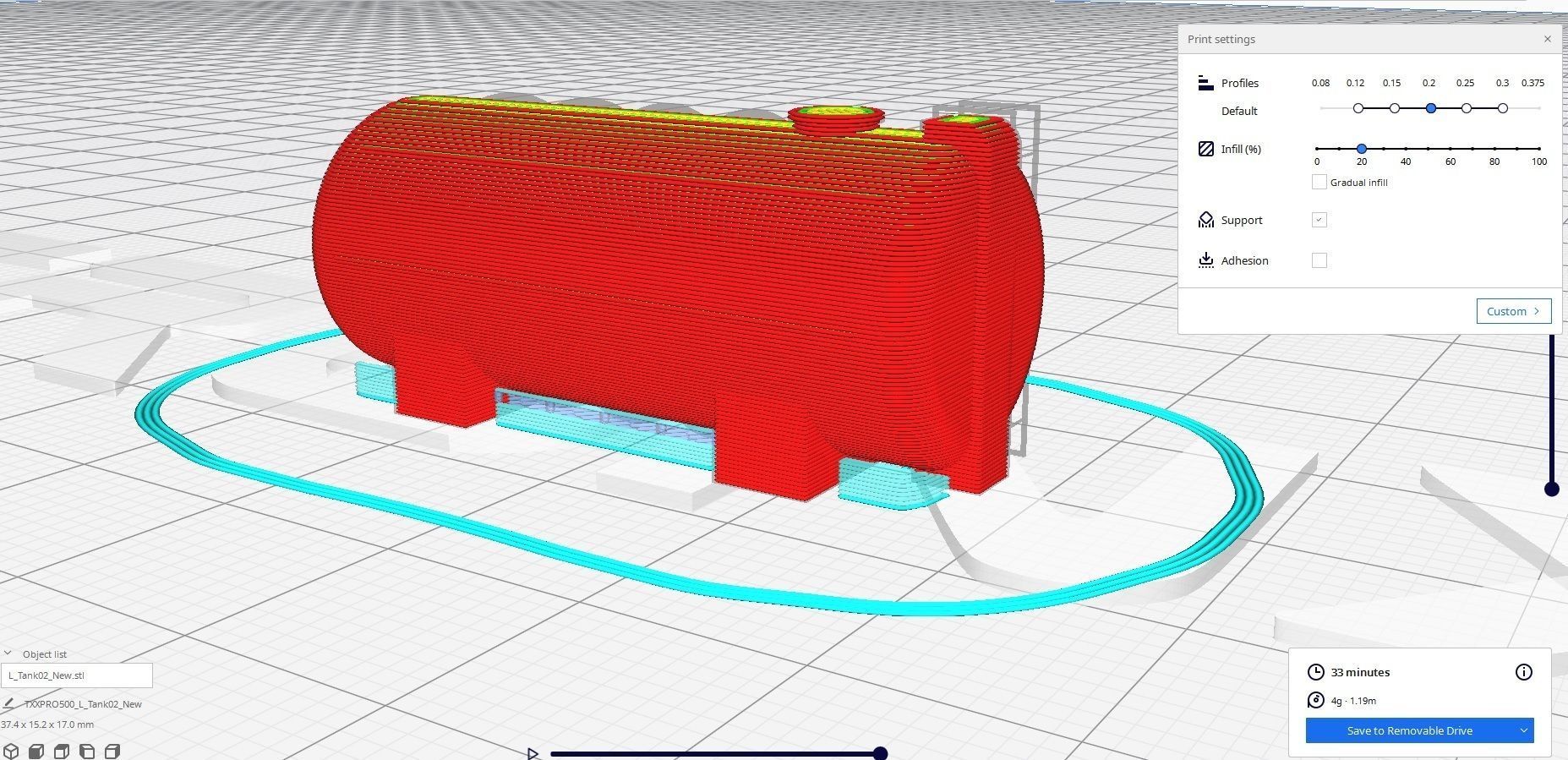 liquid tank M2 - New Low-poly 3D model_20