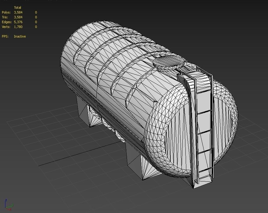liquid tank M2 - New Low-poly 3D model_37