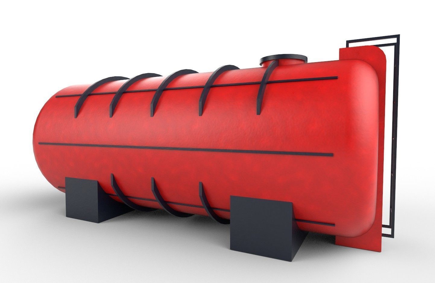 liquid tank M2 - New Low-poly 3D model_21