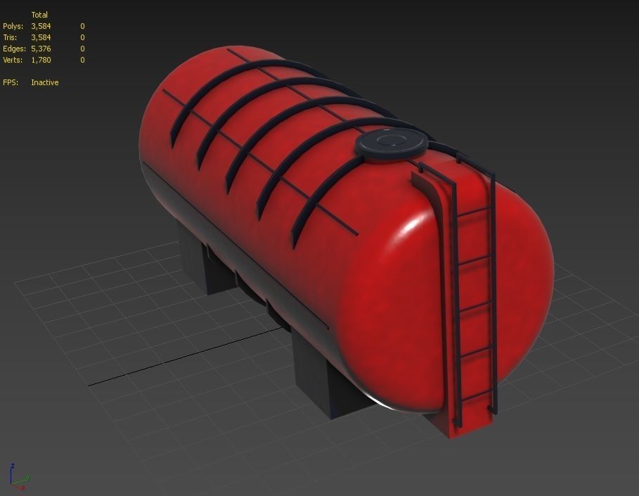 liquid tank M2 - New Low-poly 3D model_39