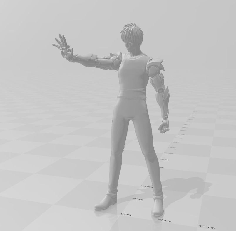 Genos Demon Cyborg 3D Model 3D print model_2