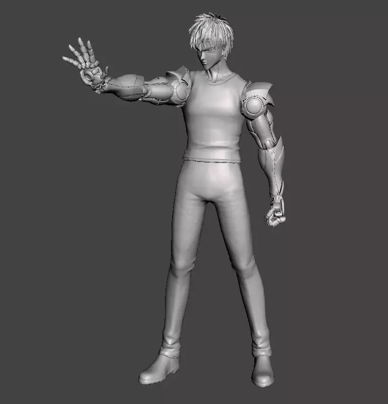 Genos Demon Cyborg 3D Model 3D print model_0