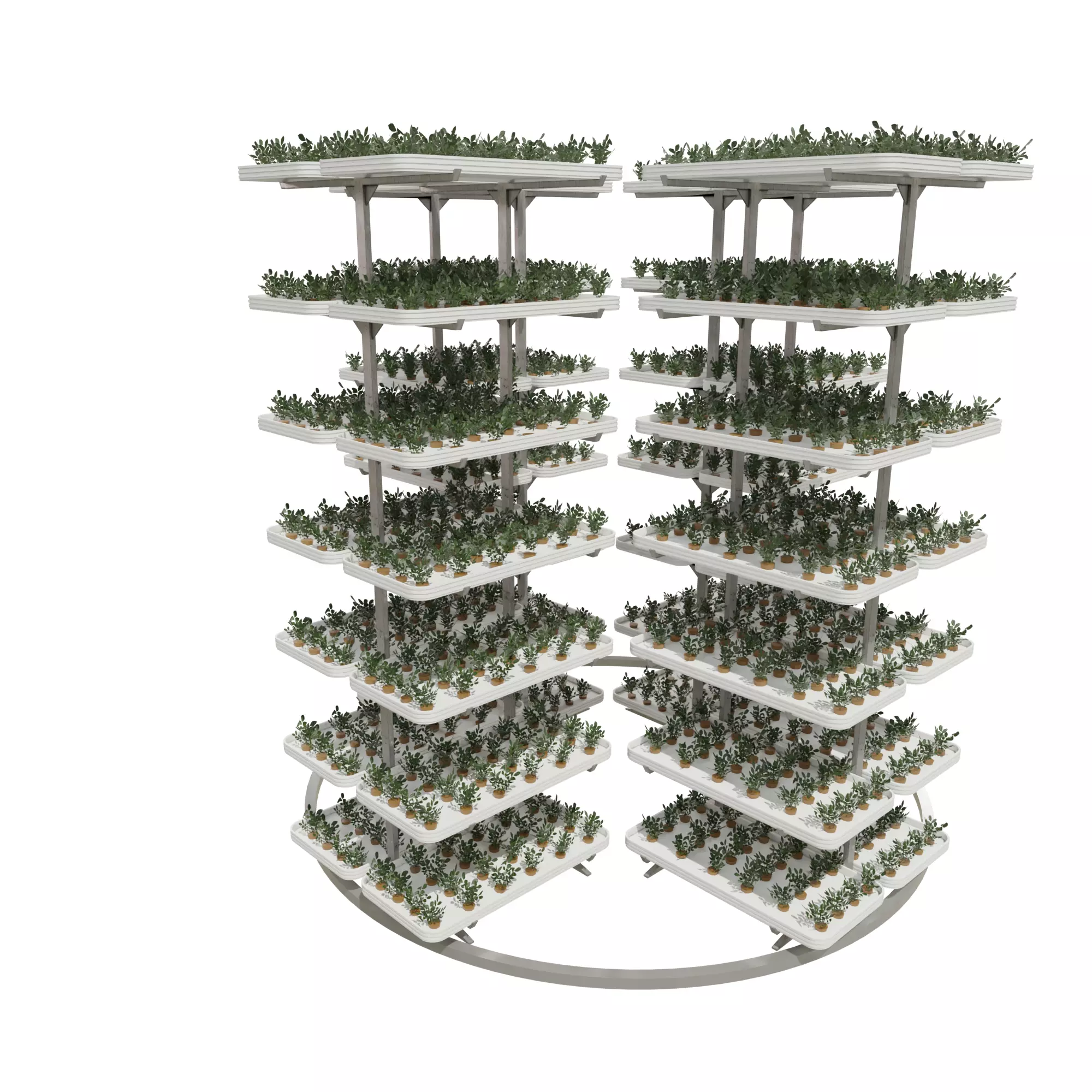 Vertical farm hydroponic 3D model_0