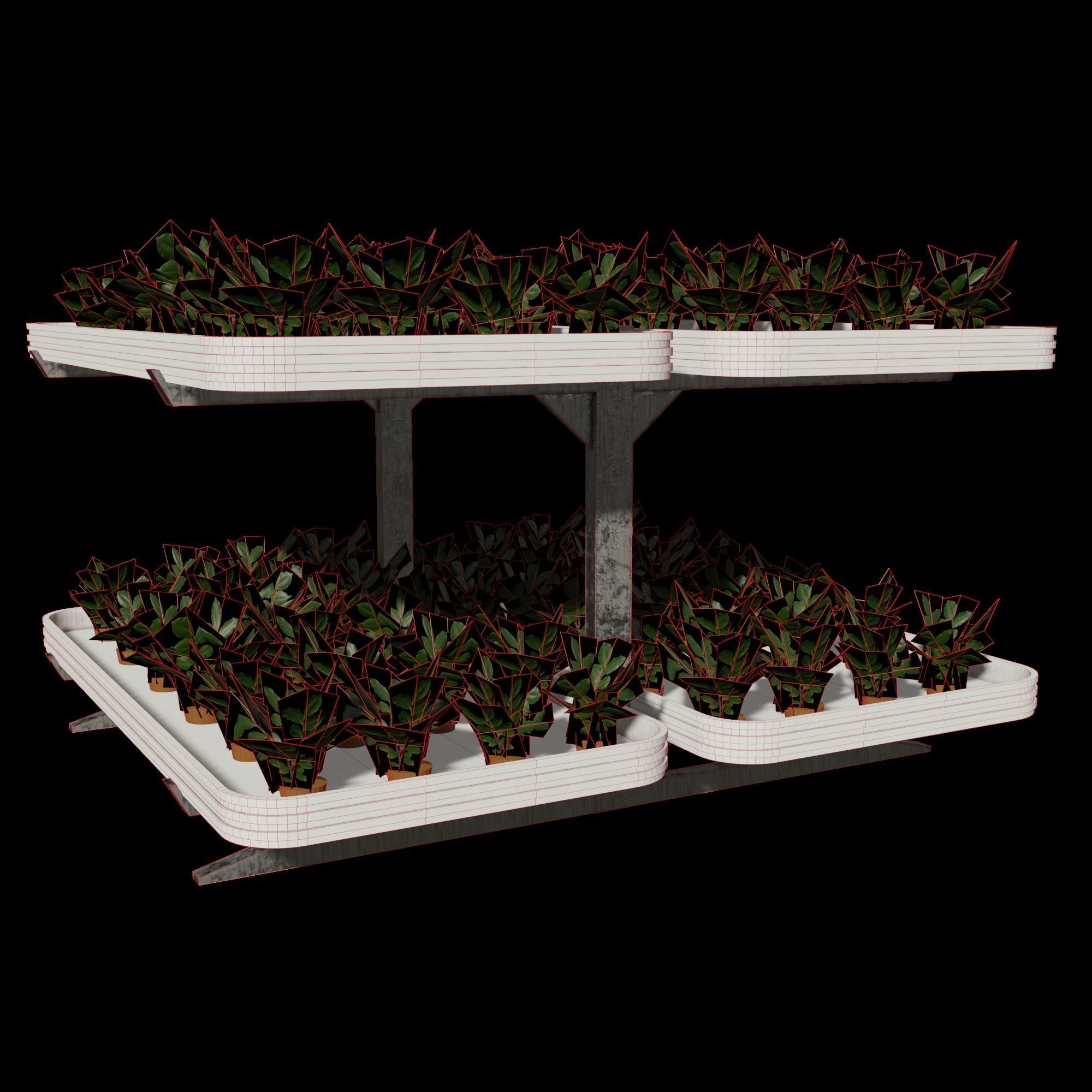 Vertical farm hydroponic 3D model_8