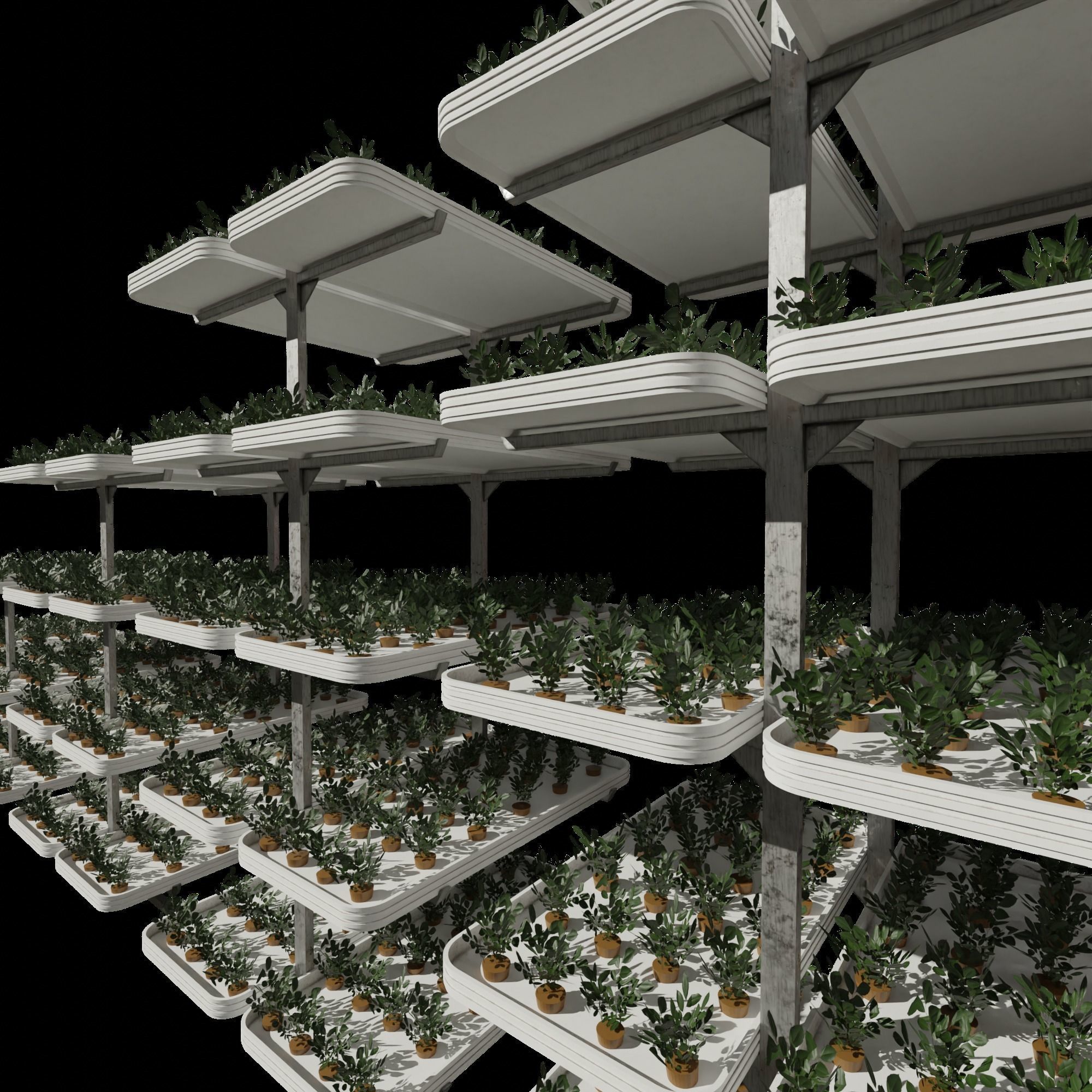 Vertical farm hydroponic 3D model_7