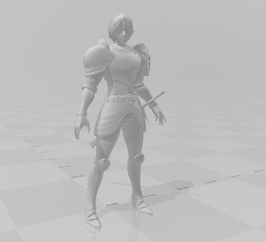 Gilthunder 3D Model knight in armor 3D print model_1
