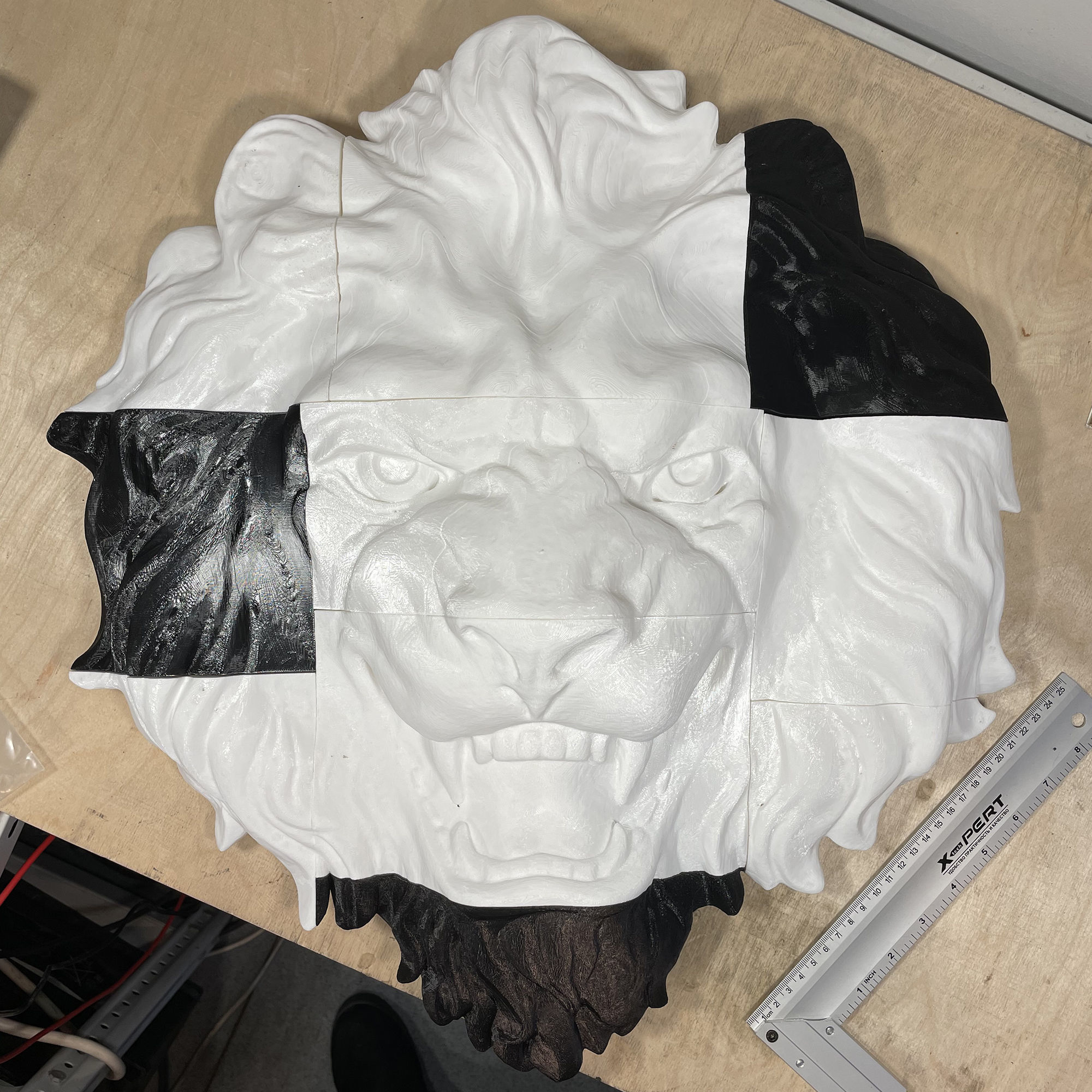 Lion head roar 3D print model_2
