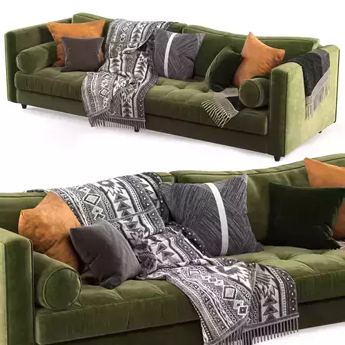 Article sven sofa Green 3D model