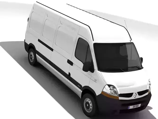 Renault Master II L3H2 Low-poly 3D model