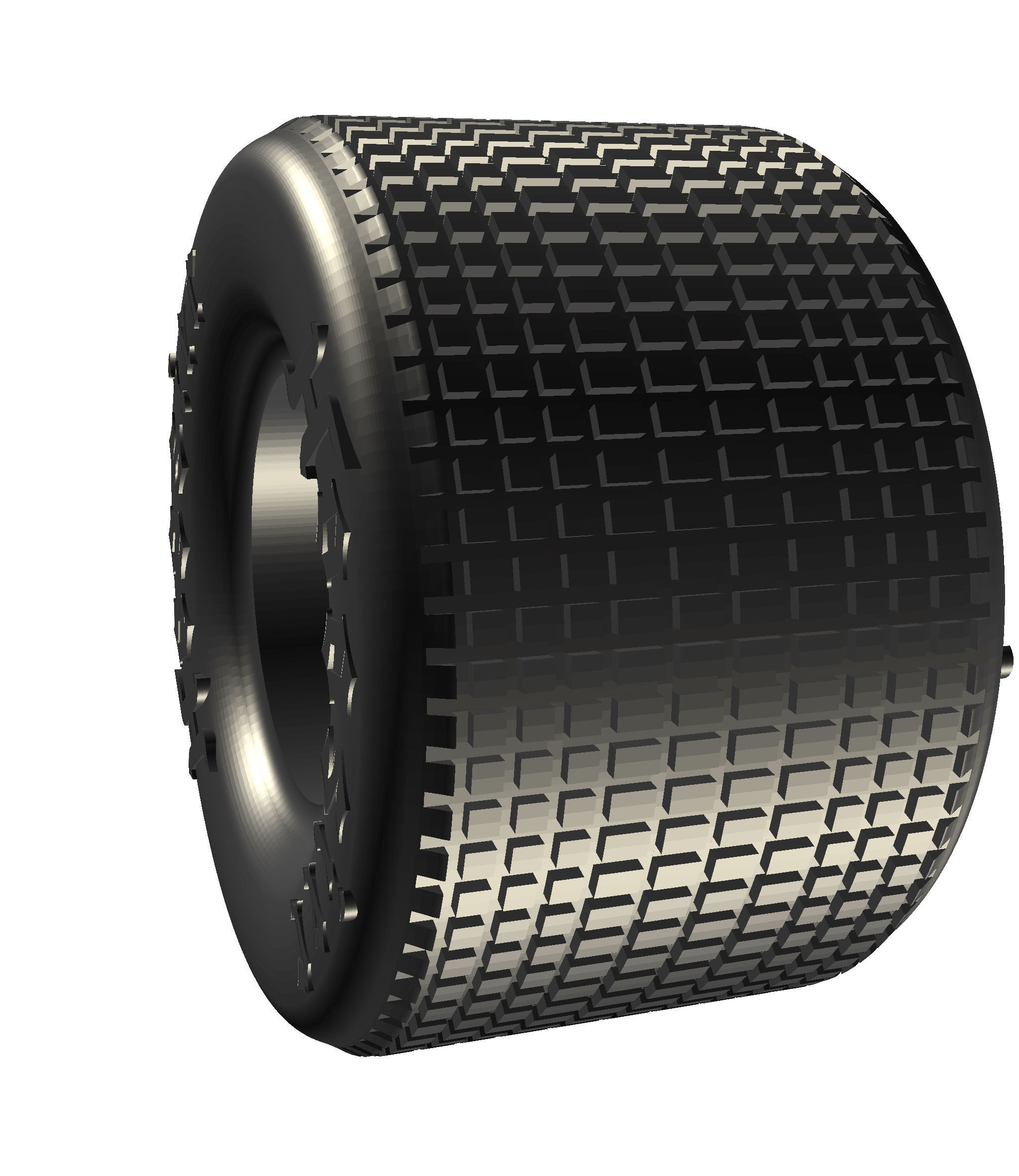Hoosier Sprint Car Tire 15x32x17 with script 3D model 3D printable