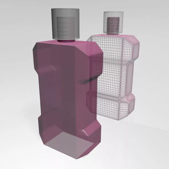 Mouthwash Bottle 01 3D model
