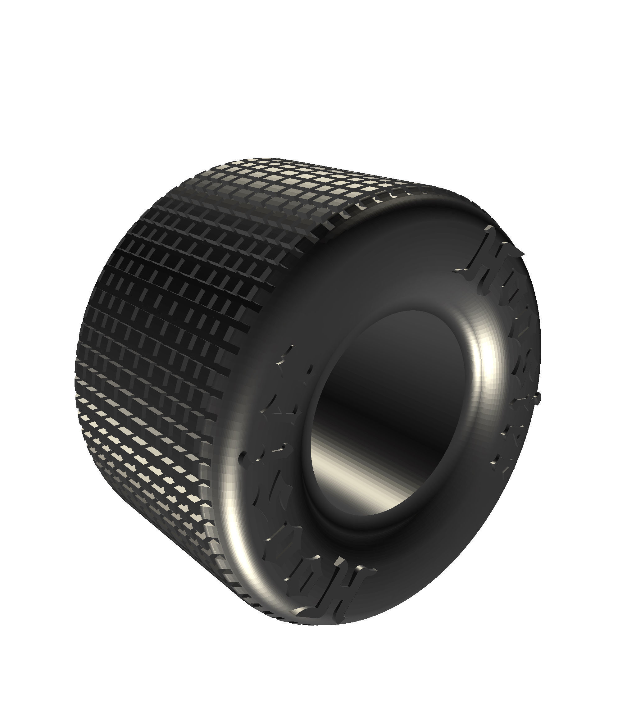 Hoosier Sprint Car Tire 15x31x14 with script 3D print model_7