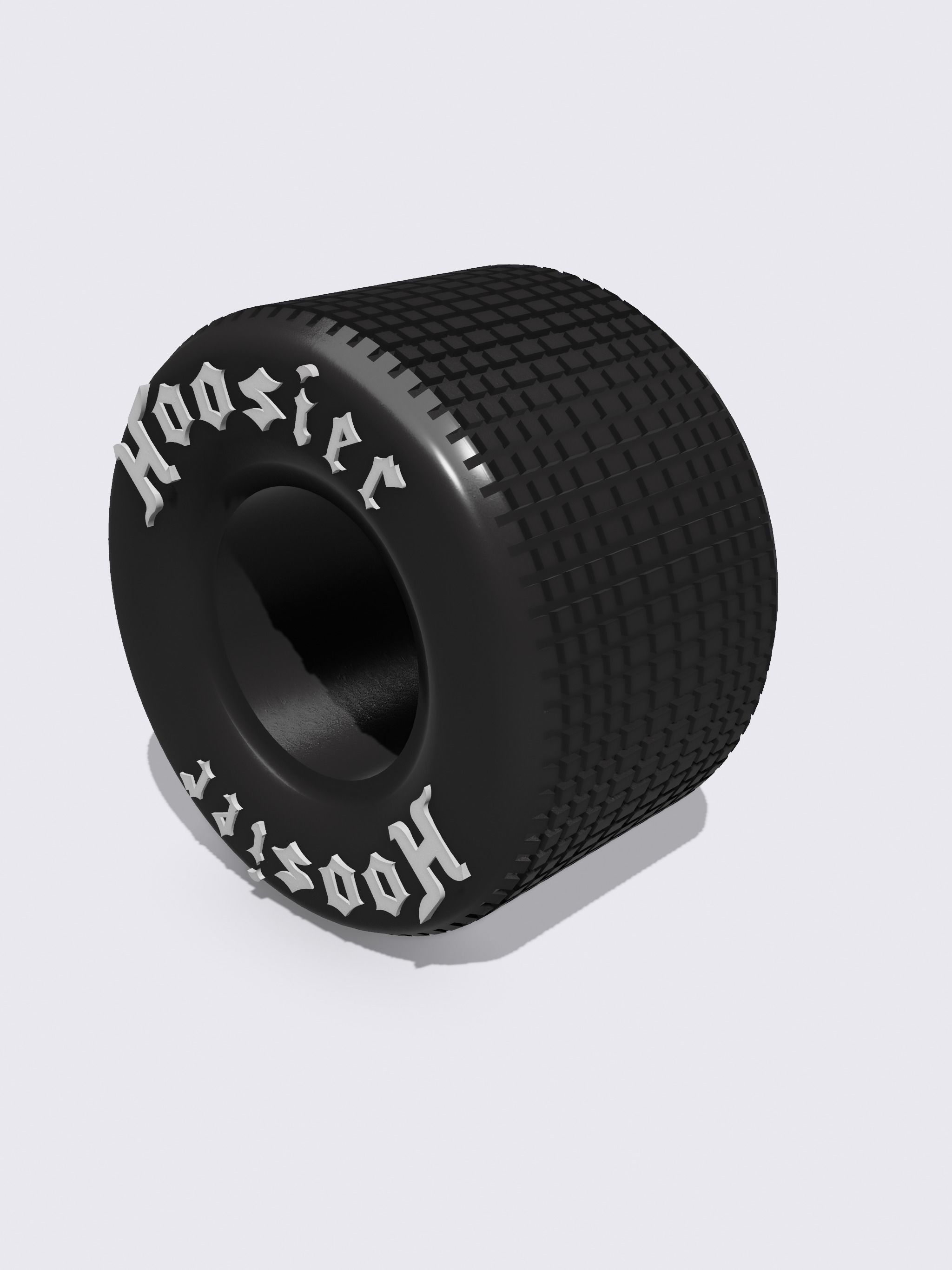 Hoosier Sprint Car Tire 15x31x14 with script 3D print model_2