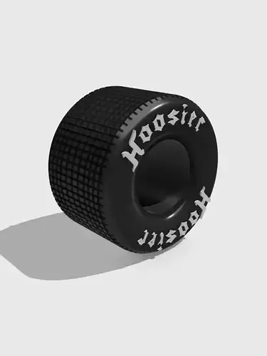Hoosier Sprint Car Tire 15x31x14 with script 3D print model