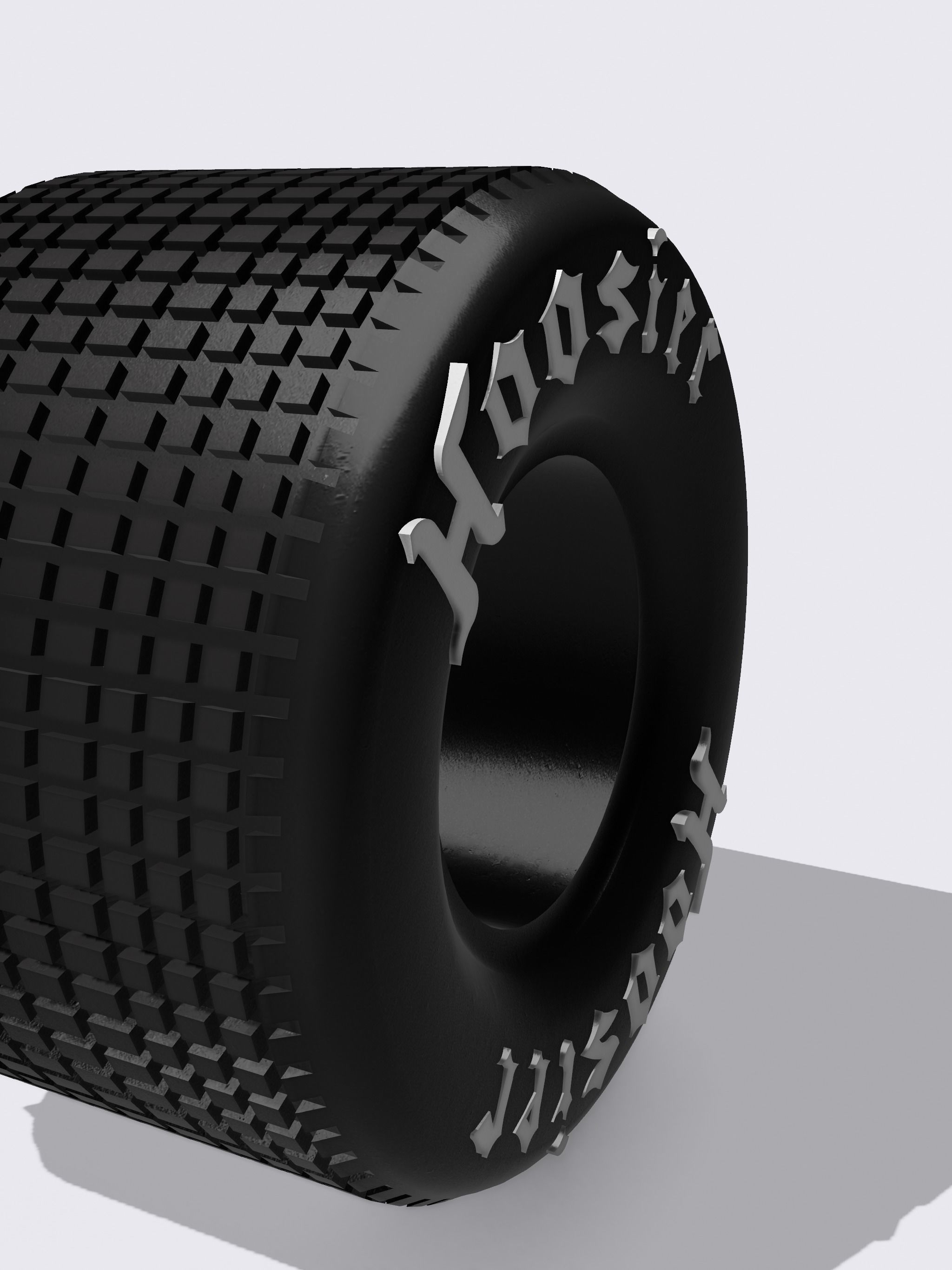 Hoosier Sprint Car Tire 15x31x14 with script 3D print model_5