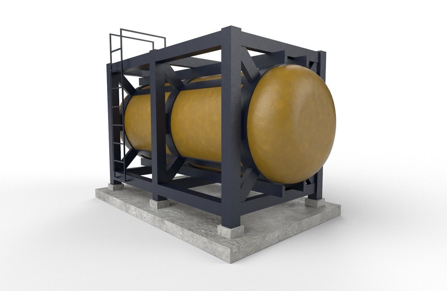 liquid tank M3 - New Low-poly 3D model_8