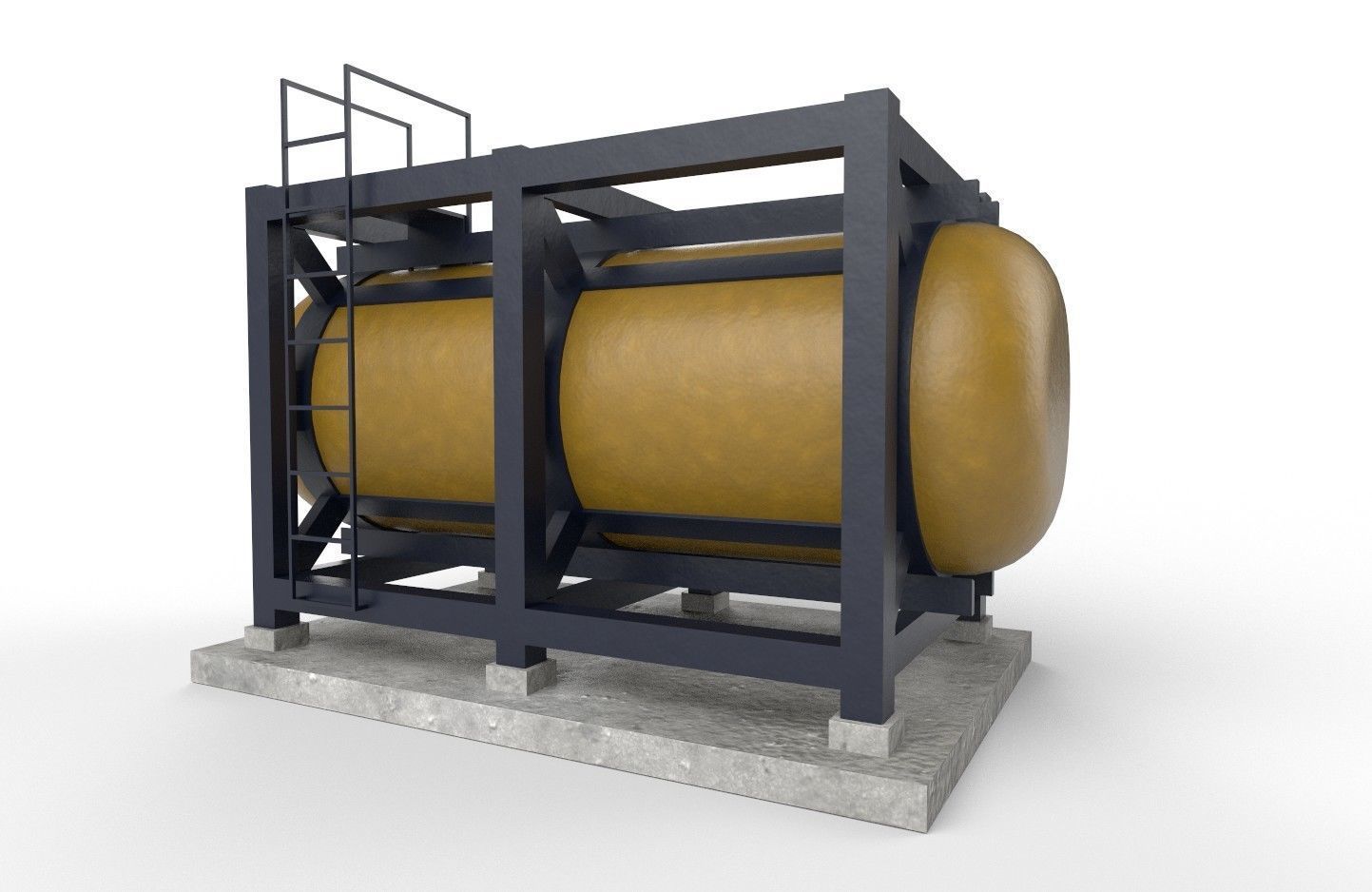 liquid tank M3 - New Low-poly 3D model_23