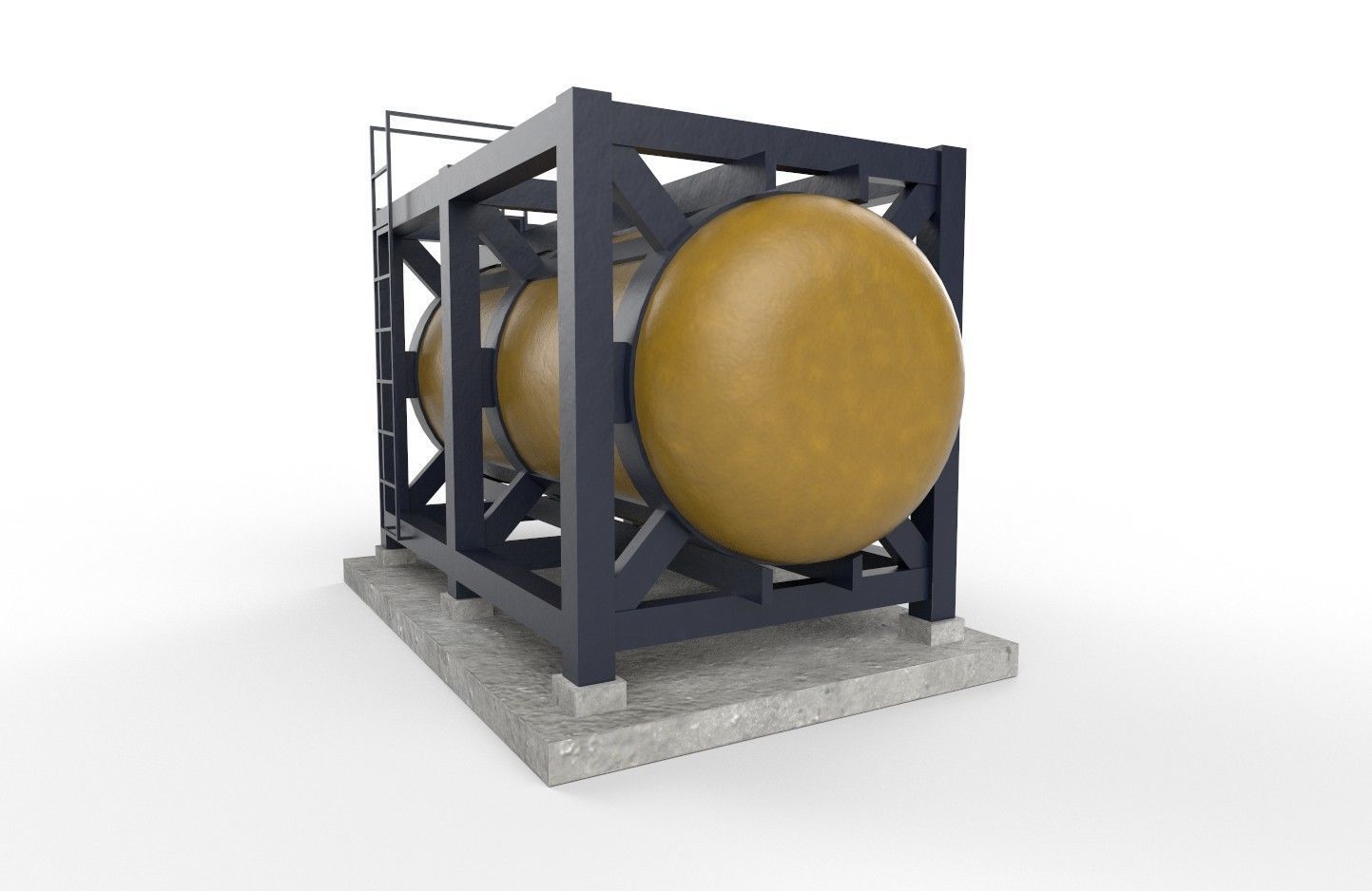 liquid tank M3 - New Low-poly 3D model_9