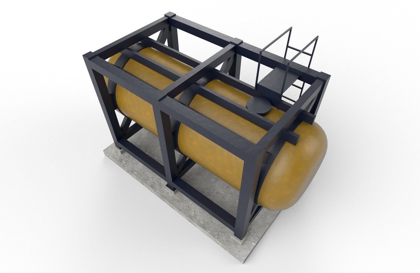 liquid tank M3 - New Low-poly 3D model_12