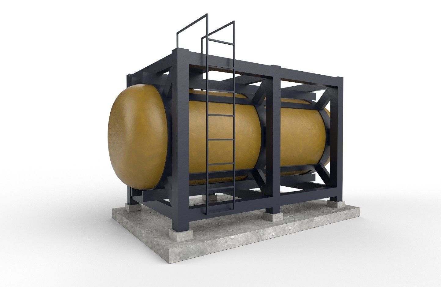 liquid tank M3 - New Low-poly 3D model_3